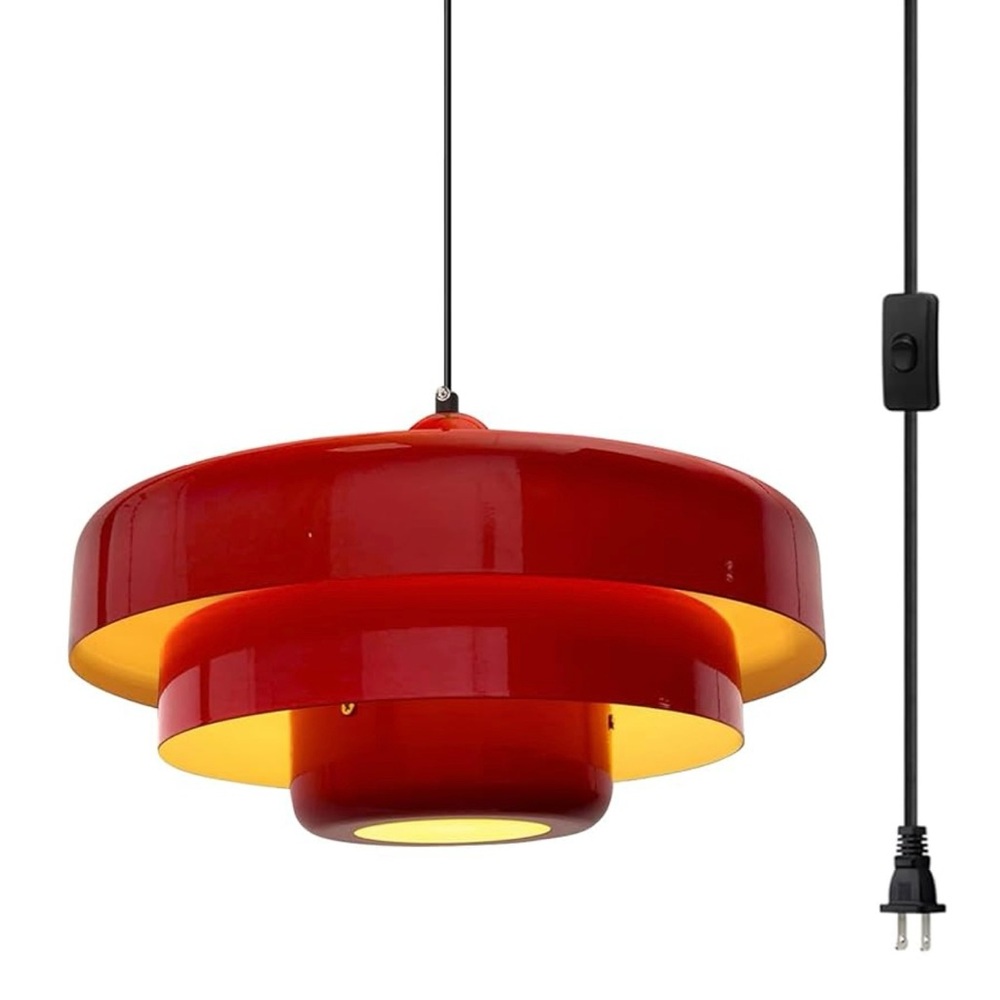 Modern Red Pendant Light
